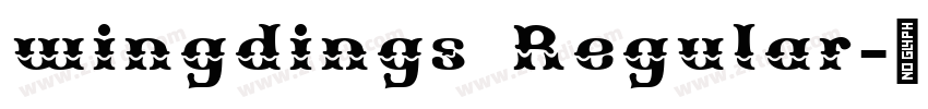 wingdings Regular字体转换
